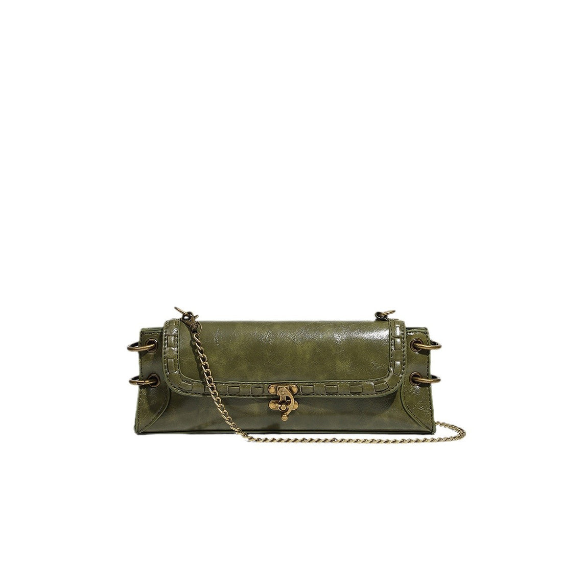 Vintage Square Shoulder Bag With Chain Strap DP225F699