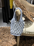 Hand-Woven Solid Handbag - DippedShop Wholesale - #3539