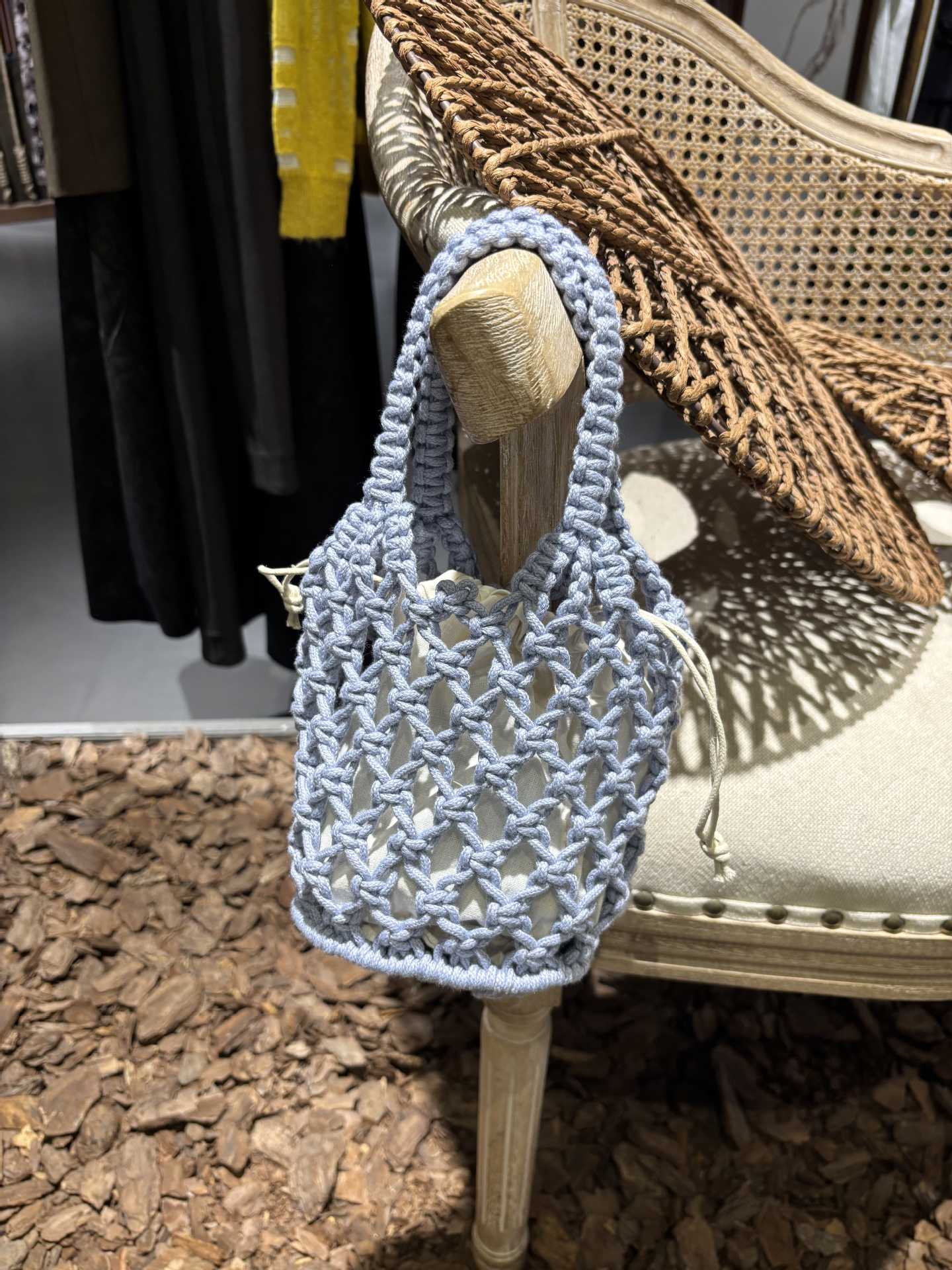 Hand-Woven Solid Handbag - DippedShop Wholesale - #3539