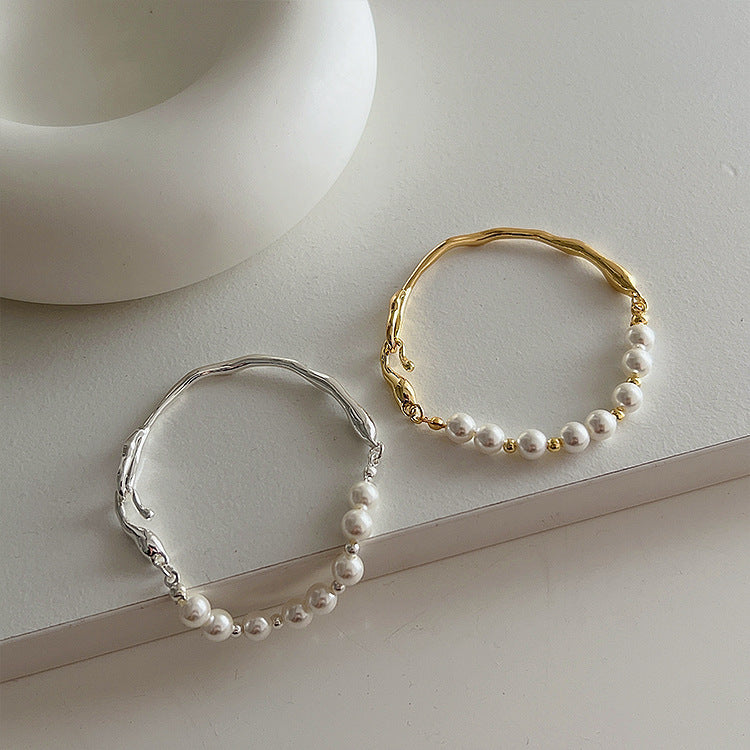 Pearl Link Bracelet - DippedShop Wholesale - #5555
