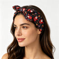 Christmas Print Bunny Ears Elastic Hair Band 6W6HBD362