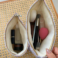 Fresh Floral Jacquard Portable Makeup Bag MK2BW6W10BOB383