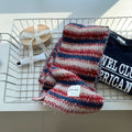 Striped Knit Winter Scarf - DippedShop Wholesale - #1411