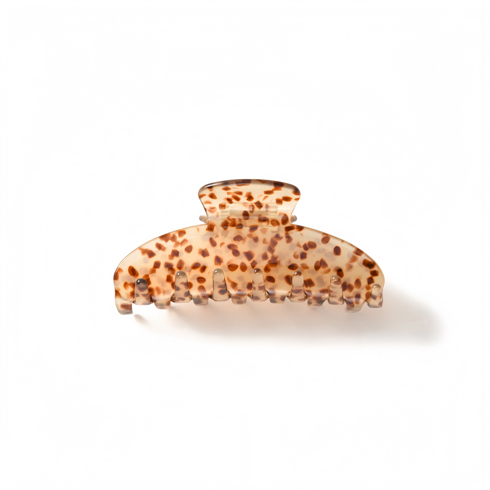 Vintage Leopard Print Acetate Medium Hair Claw 8AS6HCP320T