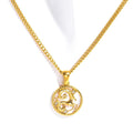 Gold Plated Zodiac Pendant Necklace - DippedShop Wholesale - #5395