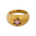 Stylish Chunky Gold Plated Sta - DippedShop Wholesale - #1635