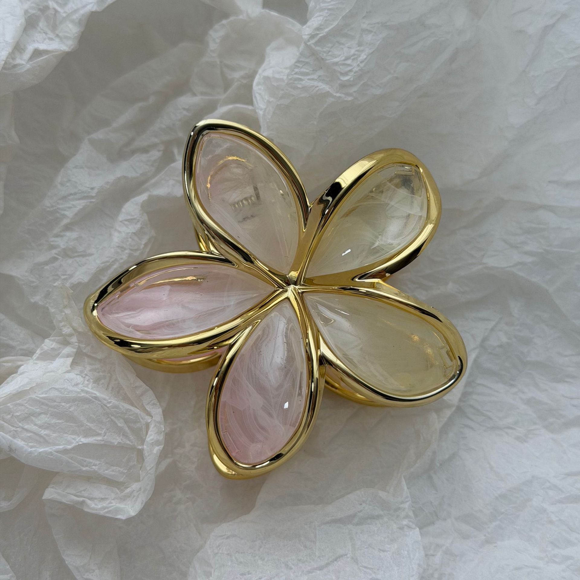 Cute Iridescent Flower Geometric Hair Claw 8AS6HCP307L