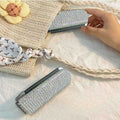 Mini Rhinestone Folding Hair Brush with Mirror 6C5CB163