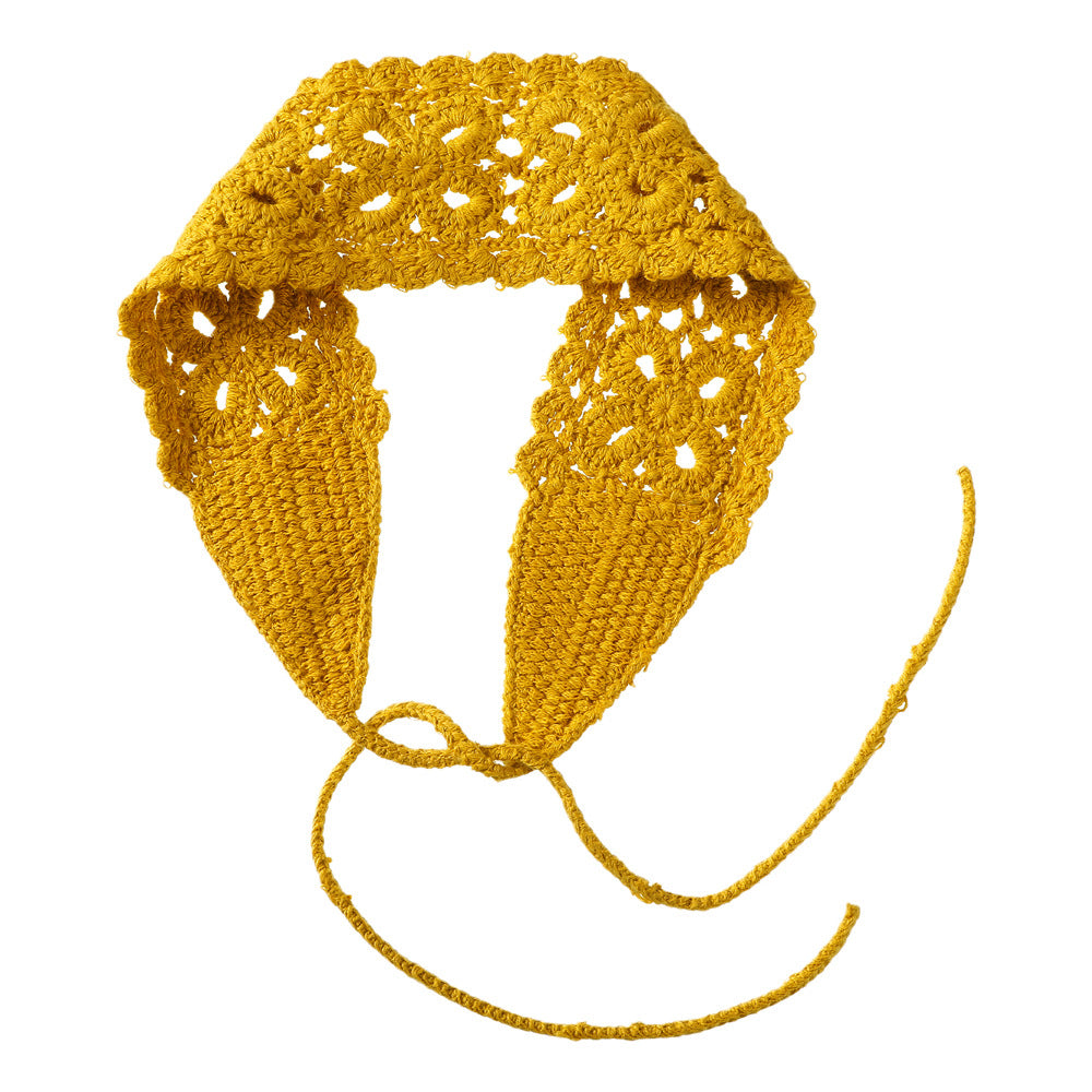 Boho Handmade Crochet Floral Solid Color Headband MK2BK6W6HHS21