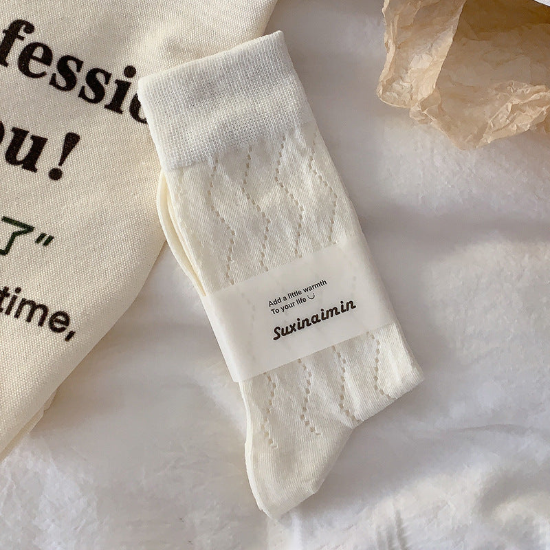 Solid Mesh Breathable Socks - DippedShop Wholesale - #3123