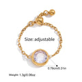 Adjustable Cubic Zirconia Ring - DippedShop Wholesale - #2115