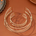 Minimailst Gold Plated Geometr - DippedShop Wholesale - #1427