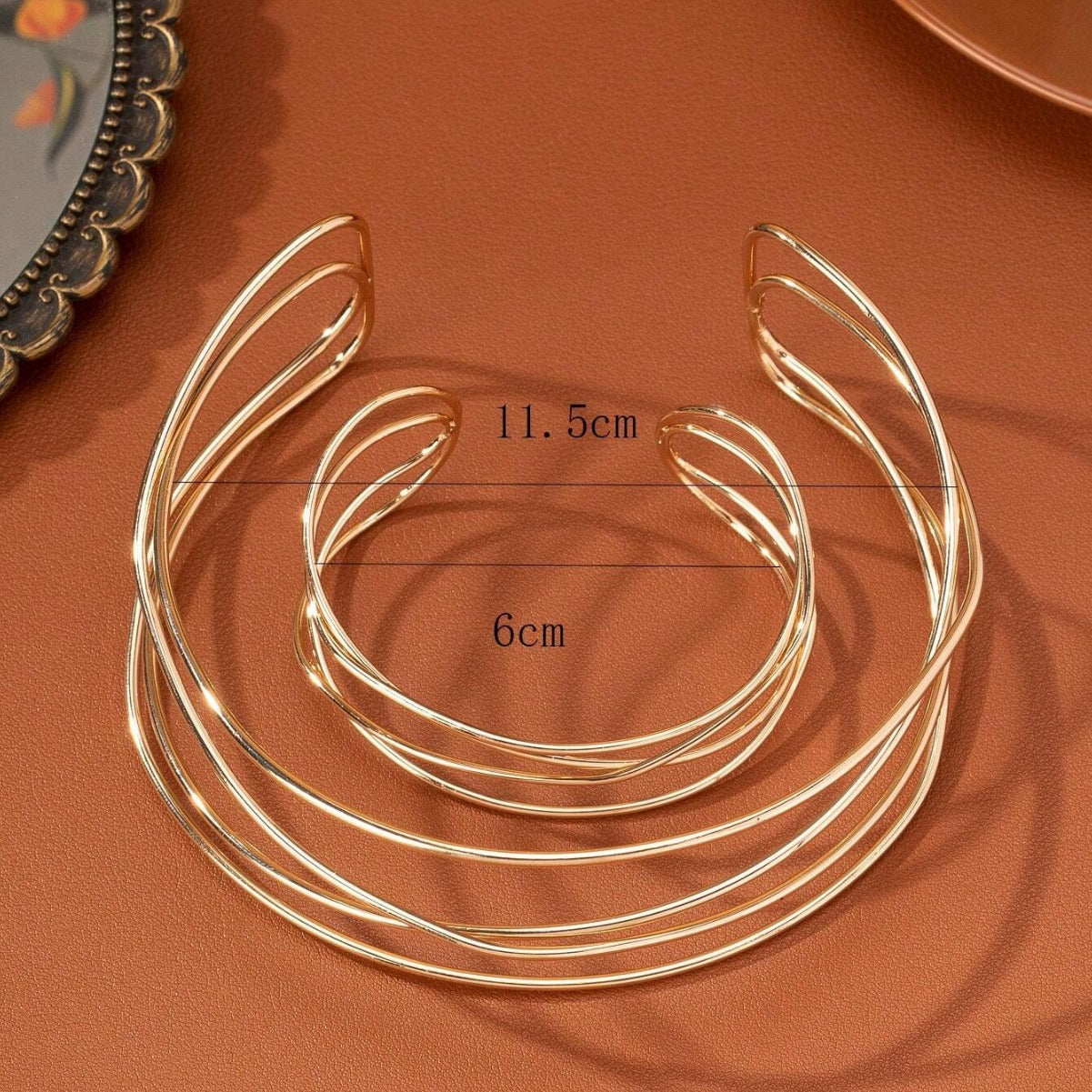 Minimailst Gold Plated Geometr - DippedShop Wholesale - #1427