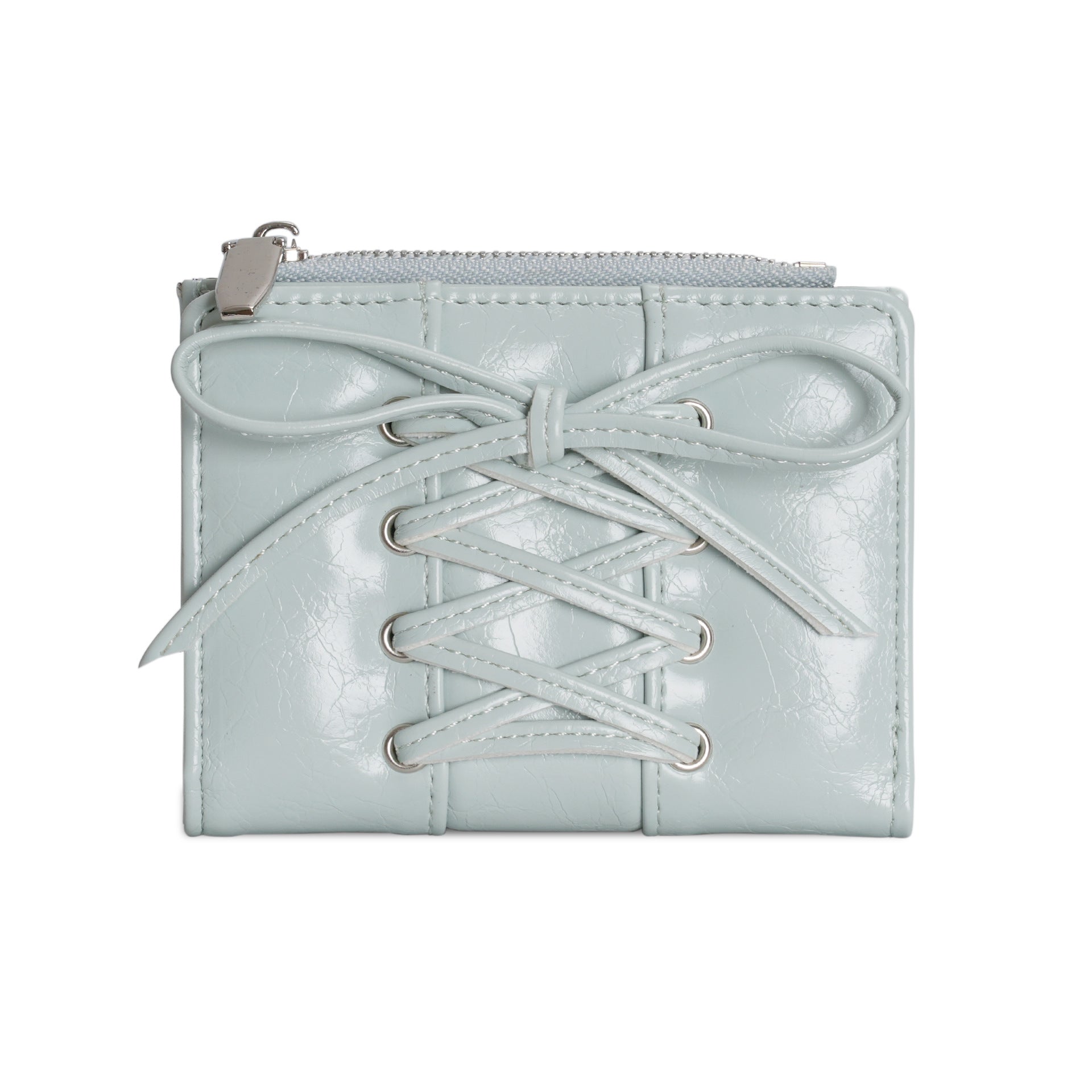 Stylish Bow-Tied PU Coin Purse Wallet 6S10BWB123