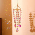 Geometric Frame Crystal Chain Tassel Hanging Suncatchers MK2CZAS6H7HLS67