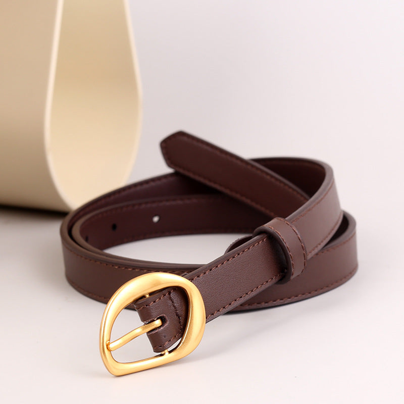 Trendy Solid Color Adjustable Leather Waist Belt 6W6JBT149
