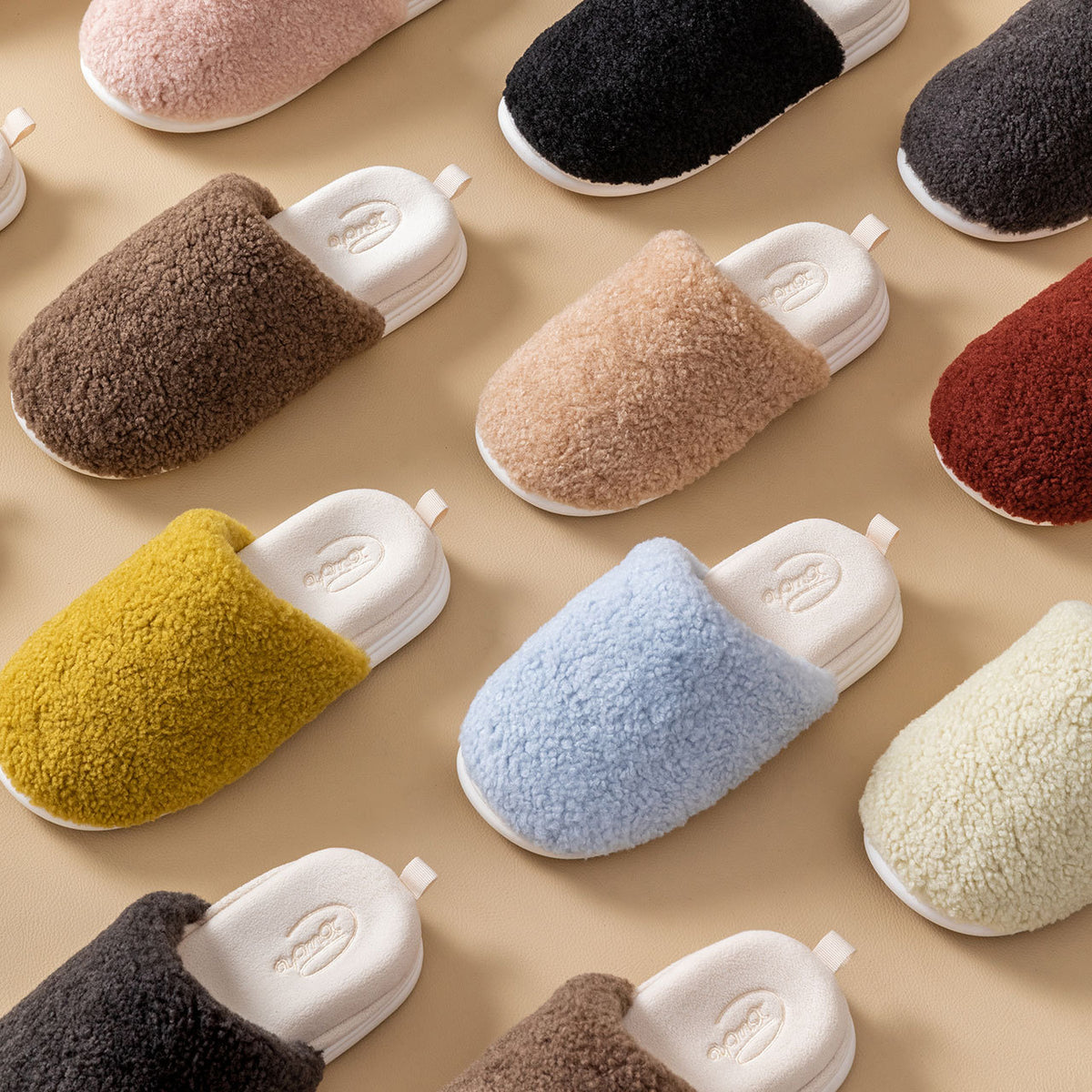 Fluffy Plush Thick Warm Inddor Slippers 6W8FSP239
