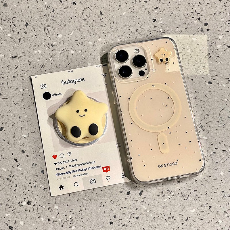 Star Moon Stand Phone Case - DippedShop Wholesale - #8467