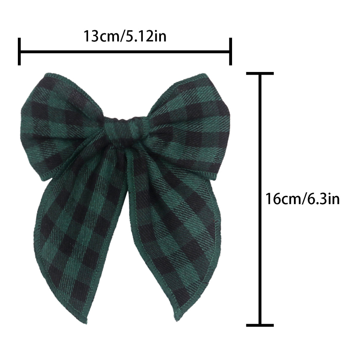 Plaid Bow Knot Hair Clips - DippedShop Wholesale - #2259