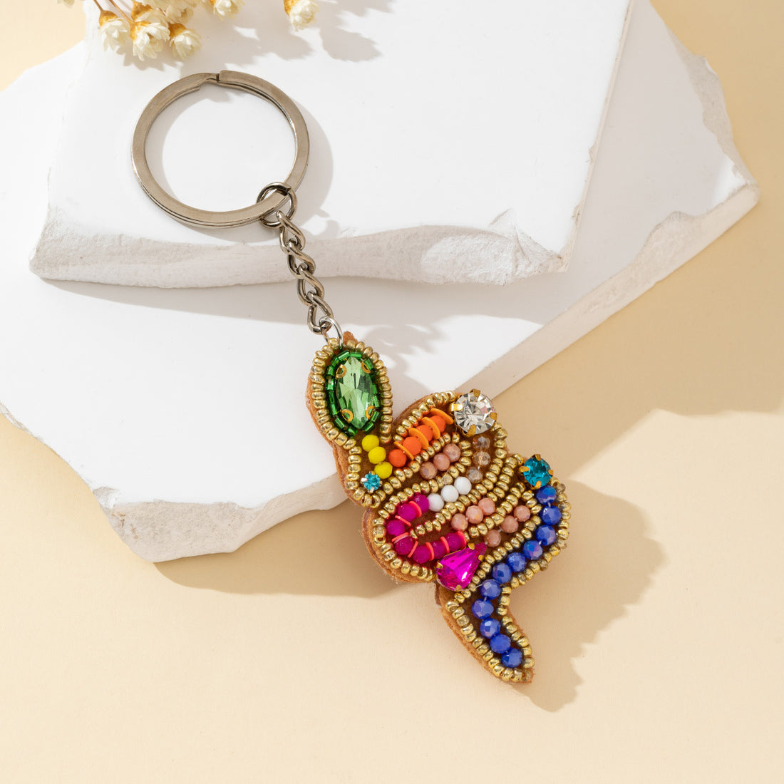 Snake Beaded Keychain Charm - DippedShop Wholesale - #0307