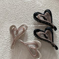Hollow Heart Hair Claw - DippedShop Wholesale - #0595