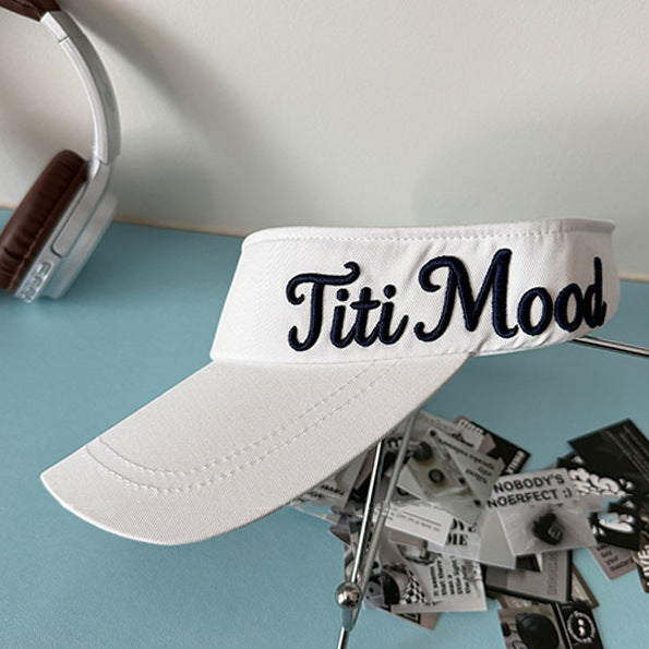 Breathable Solid Color Letters Embroidery Sun Set MK2COK6W6HAT368