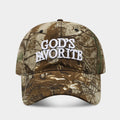 Retro Distressed Camo Embroidery Baseball Cap 8BK6HAT194L