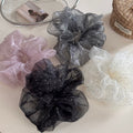 Sheer Fluffy Rhinestone Starry Mesh Hair Scrunchie MK2BLW6W6HSR22
