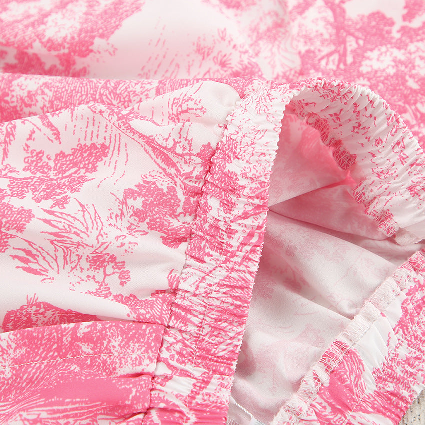 Print Soft Homewear Set - DippedShop Wholesale - #5699