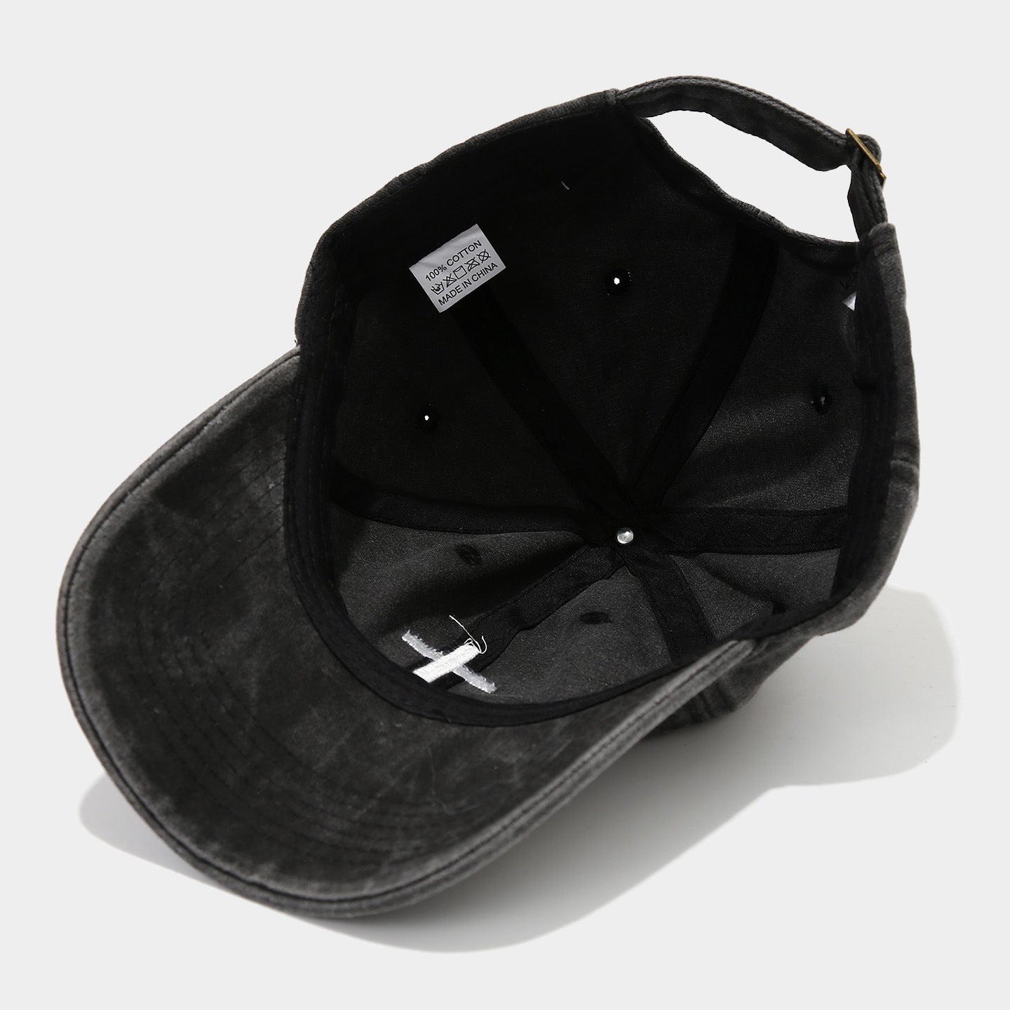 Solid Cross Embroidery Baseball Cap - DippedShop Wholesale - #5763