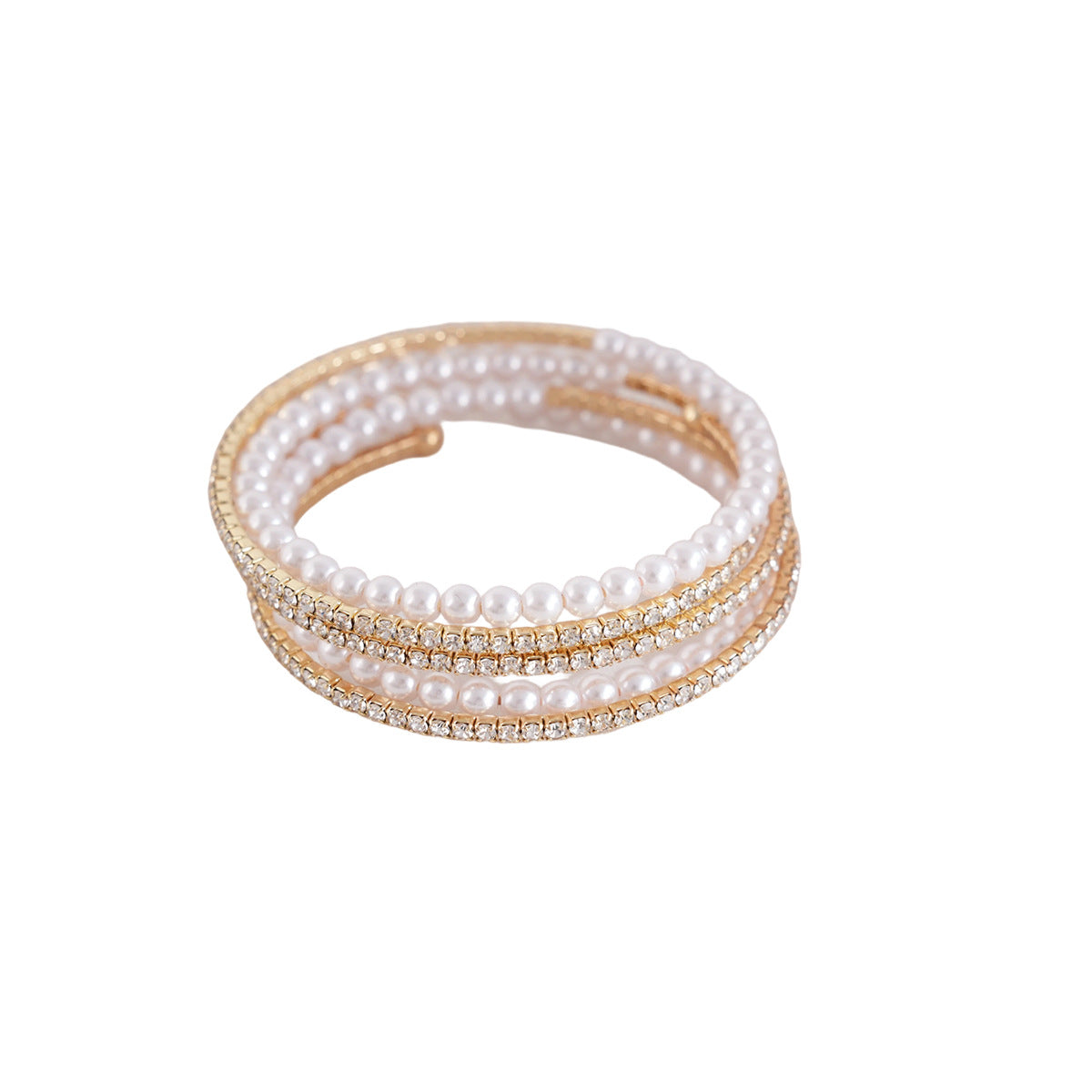 Vintage Multi-Layer Gold Plated Chain Bracelet 6W6JBR569