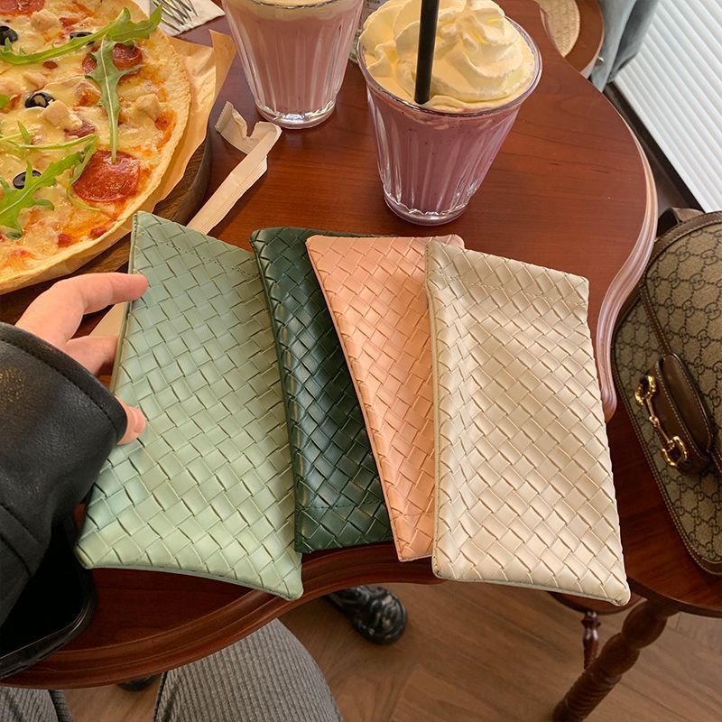 Solid Color Woven Portable Sunglasses Case MK2BLC6S13HSY73-OK
