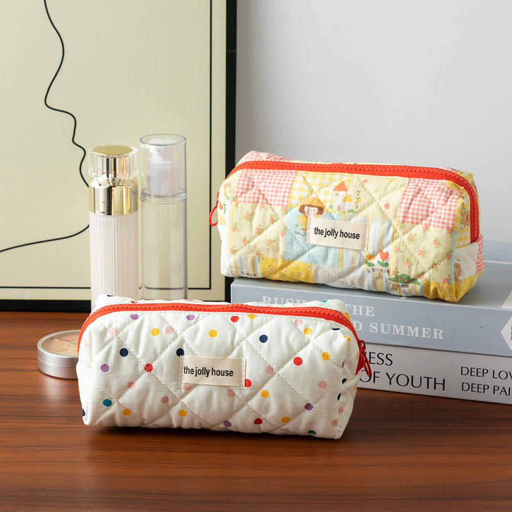 Cute Cartoon Colorful Dots Pencil Pouch DP25E946