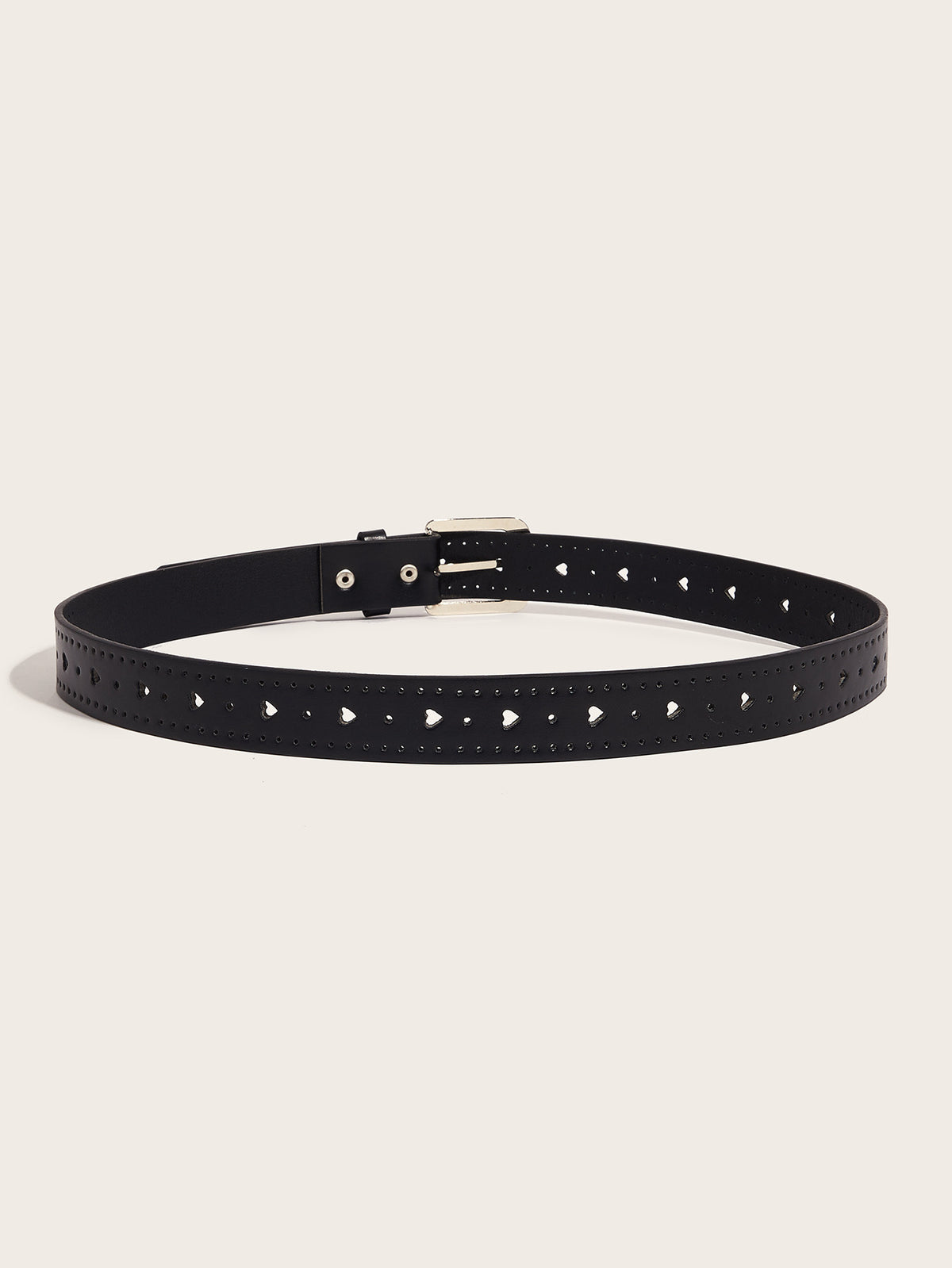 Fashion Hollow Out Heart Rhinestone Buckle Belt 6W6JBT226