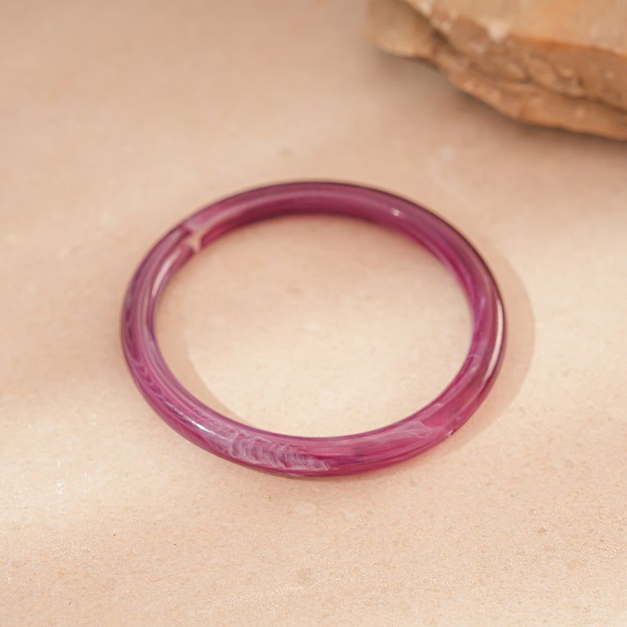 Purple Irregular Acrylic Bracelets - DippedShop Wholesale - #2979