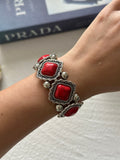 Vintage Irregular Geometric Stone Beaded Bracelet 6W6JBR511