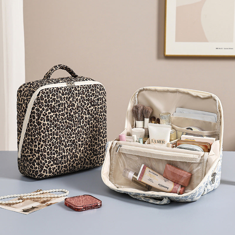 Quilted Leopard Cosmetic Bag - DippedShop Wholesale - #3011