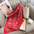 Fresh Floral Print Headscarf Square Scarf MK2BW6W6NSI07