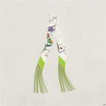 Floral Tassel Silk Scarf - DippedShop Wholesale - #6387