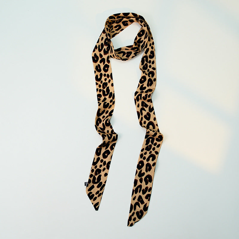 Vintage Leopard Print Silk Scarf 6W6NSI255