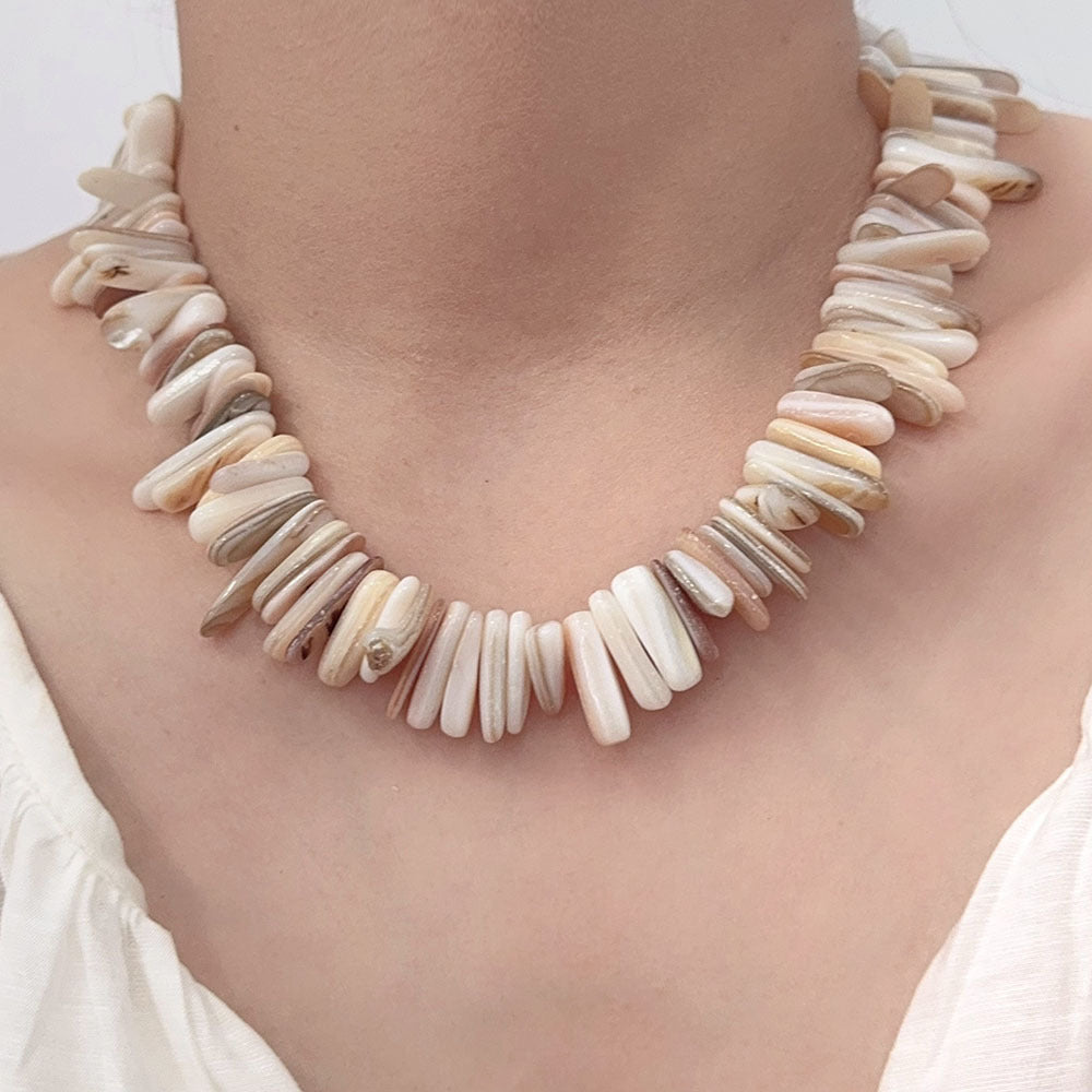 Fashion Irregular Shell Choker Beaded Necklace DP25D757