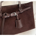 Trendy Large Capacity Buckle Commuter Shoulder Bag 6W10BBG2381
