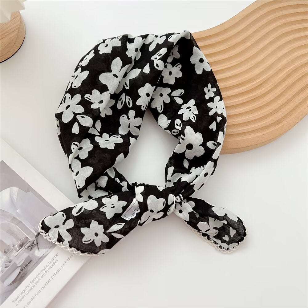 Animal Print Silk Scarf - DippedShop Wholesale - #7139