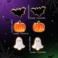 Pumpkin Ghost Stud Earrings - DippedShop Wholesale - #1907