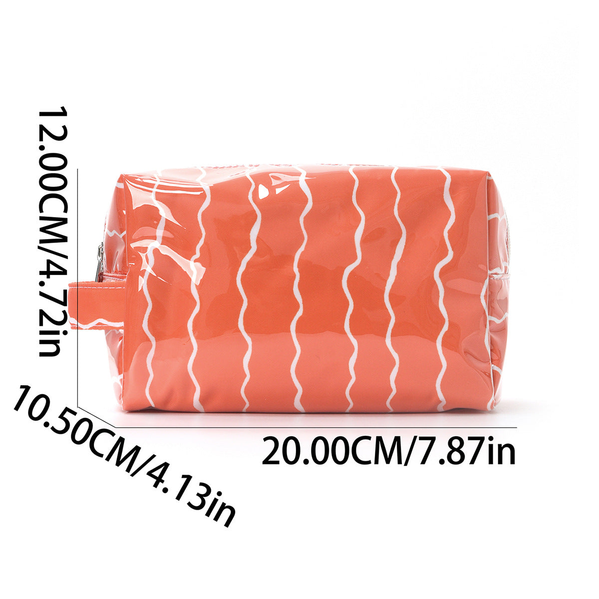 Chic Wavy PVC Waterproof Cosmetic Bag MK2BLW6C5CO16