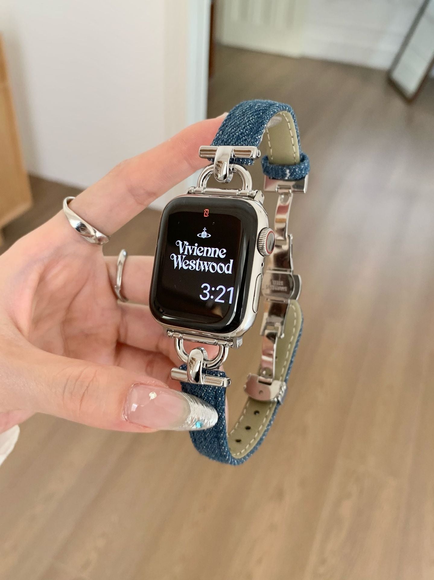 Vintage Denim Slim Watch Band 6W6JWA131