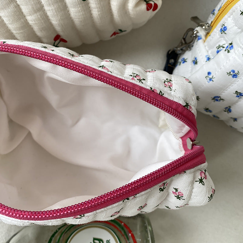 Flower Cherry Cosmetic Bag - DippedShop Wholesale - #3667