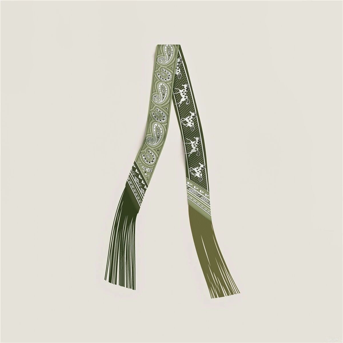 Color Block Silk Scarf - DippedShop Wholesale - #5395