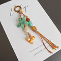 Flower Beaded Tassel Keychain - DippedShop Wholesale - #6643