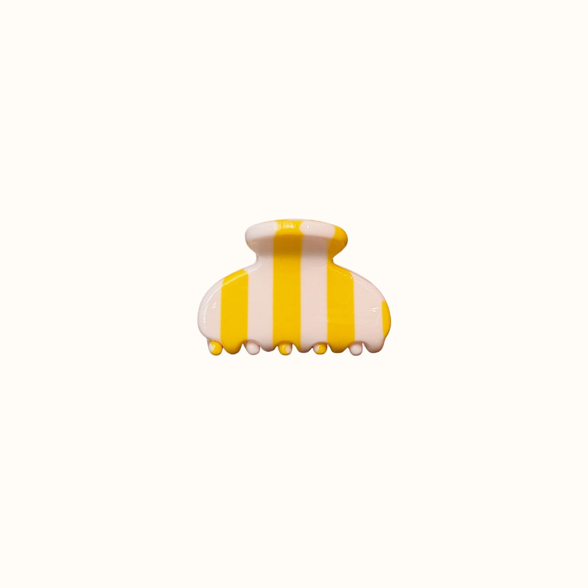 Vintage Striped Acetate Mini Hair Claw Clips 6W6HCP1681